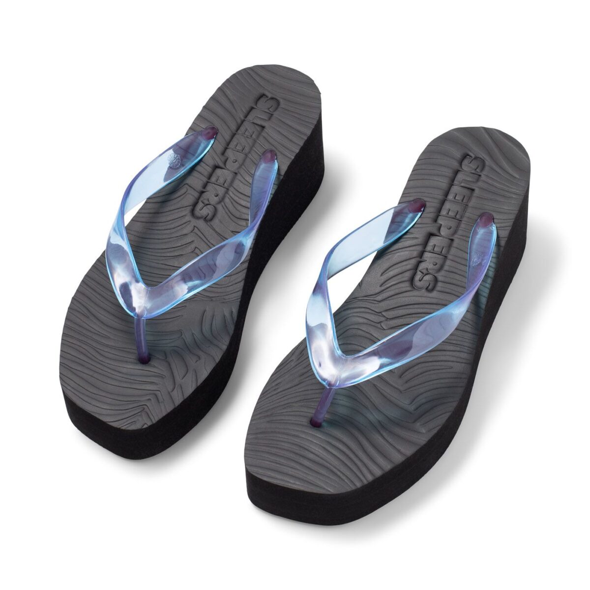 HIGH PLATFORM Black Turquoise Trans